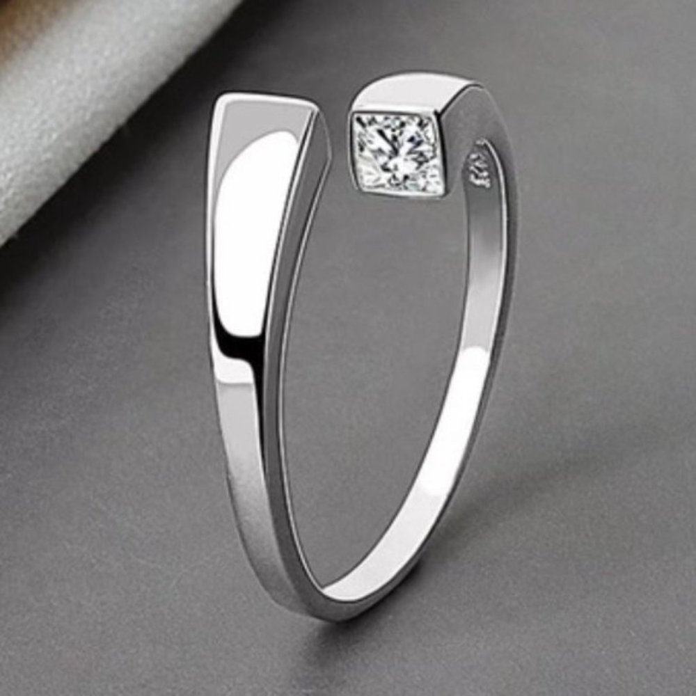 925 Sterling silver adjustable Ring - Picture 3 of 3